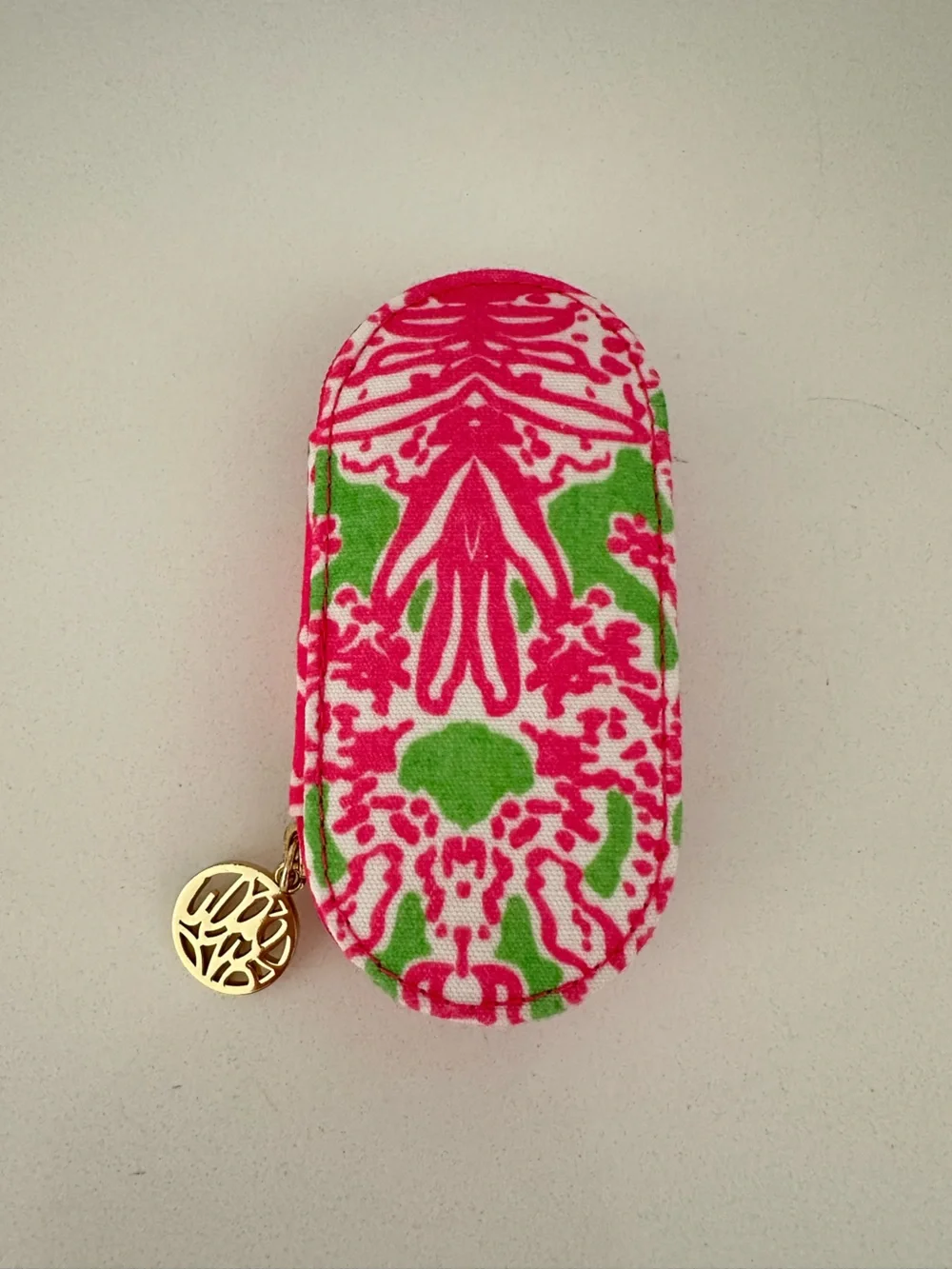 Lilly Pulitzer Fabric Zip Case Manicure Pedicure Travel Set Tool Kit